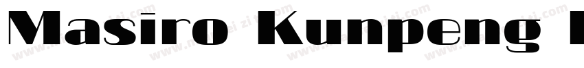 Masiro Kunpeng DB字体转换